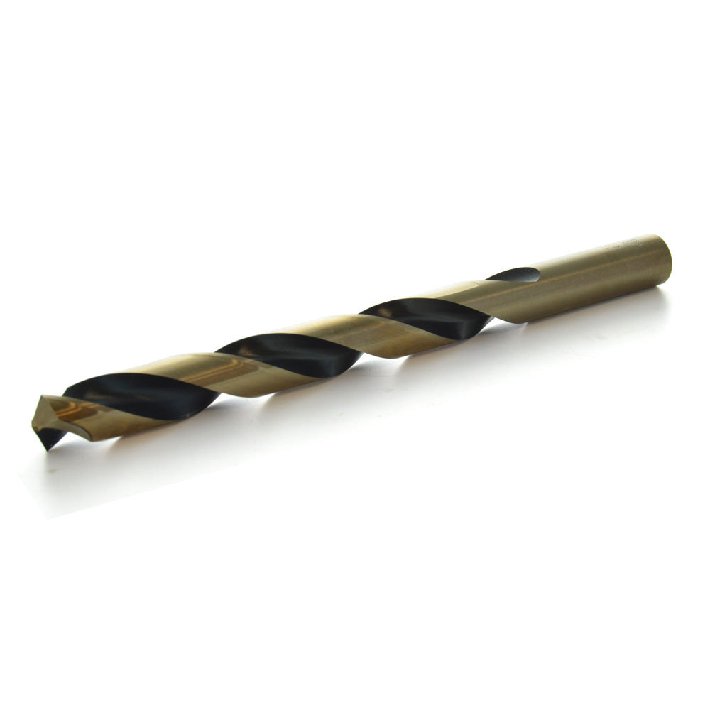 15/64 Inch Tin Coated Jobber Length Drill Titanium Nitride Finish High Speed Steel