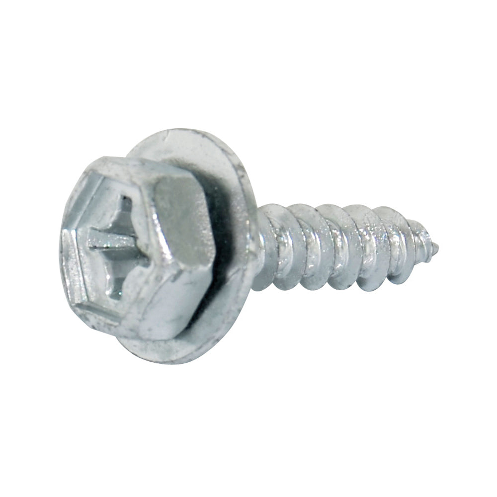 M5.2-2 x 21 mm Coarse Zinc Plated Phillips Hex Head Tapping Screw With Washer