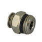 M10 Tube x 1/2 Inch Pipe Straight Male Adaptor Short - Universal Thread