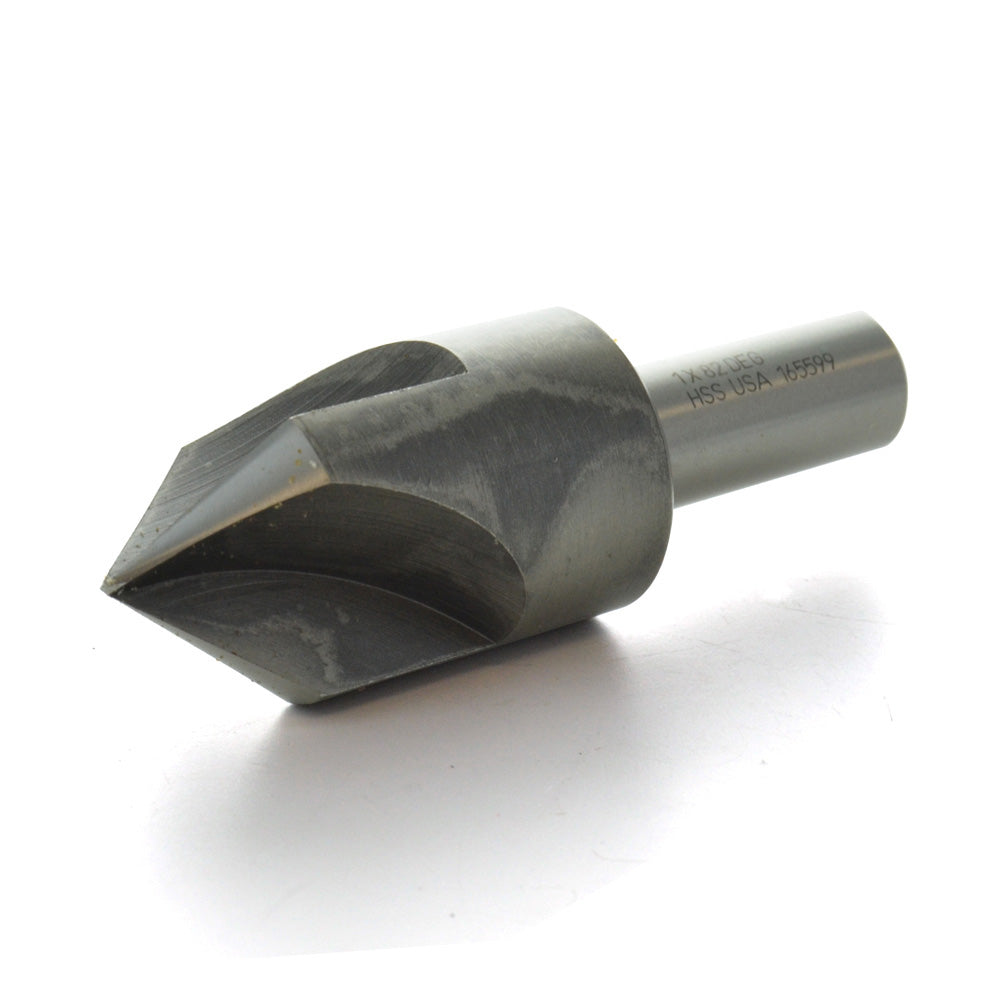 1 Inch 3 Flute Black Oxide High Speed Steel T401 Fractional Size Center Reamer/Countersink