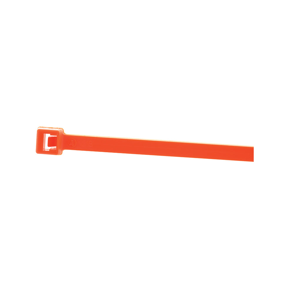 1/8 Inch x 7 Inch 50 lb Fluorescent Orange Wire Tie