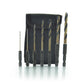 7 Piece 1/4 Inch Quick Release Drills Set With Quick Release Adaptor and Soft Pouch
