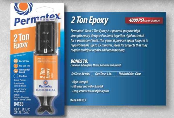 Permatex 2 Ton High Strength General Purpose Epoxy- 25 ML