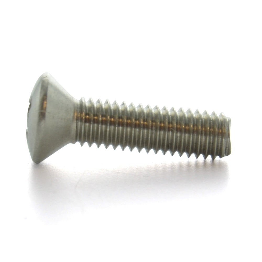 1/4-20 x 1-3/4 Inch Coarse Plain 18-8 (A2) Stainless Steel #3 Phillips Drive Oval Countersunk Head Machine Screw