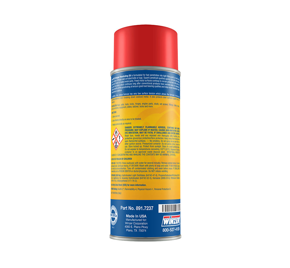 Winzer Low VOC Kreeper Penetrating Lubricant - 11 Oz Net Wt. - Aerosol