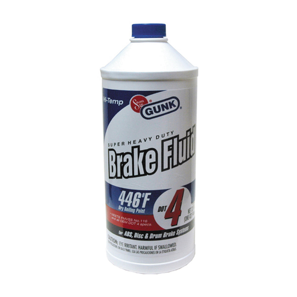 Gunk Super Heavy-Duty Brake Fluid D.O.T. 4 - 32 oz