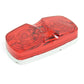 4 Inch x 2 Inch 12 Diode Clearance/Side Marker Light Red with 2 .180 bullets