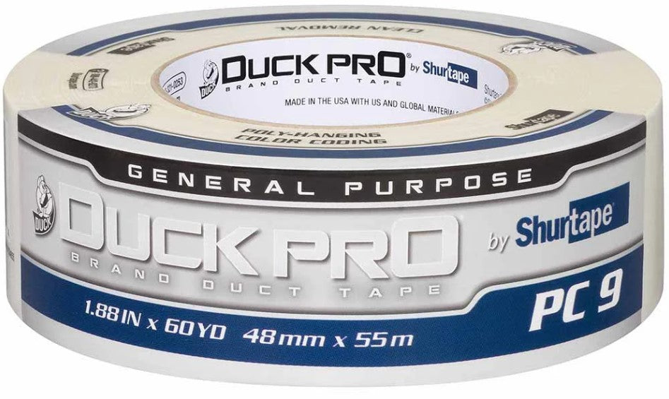 2 Inch x 180 Foot Duct Tape 9Mil White