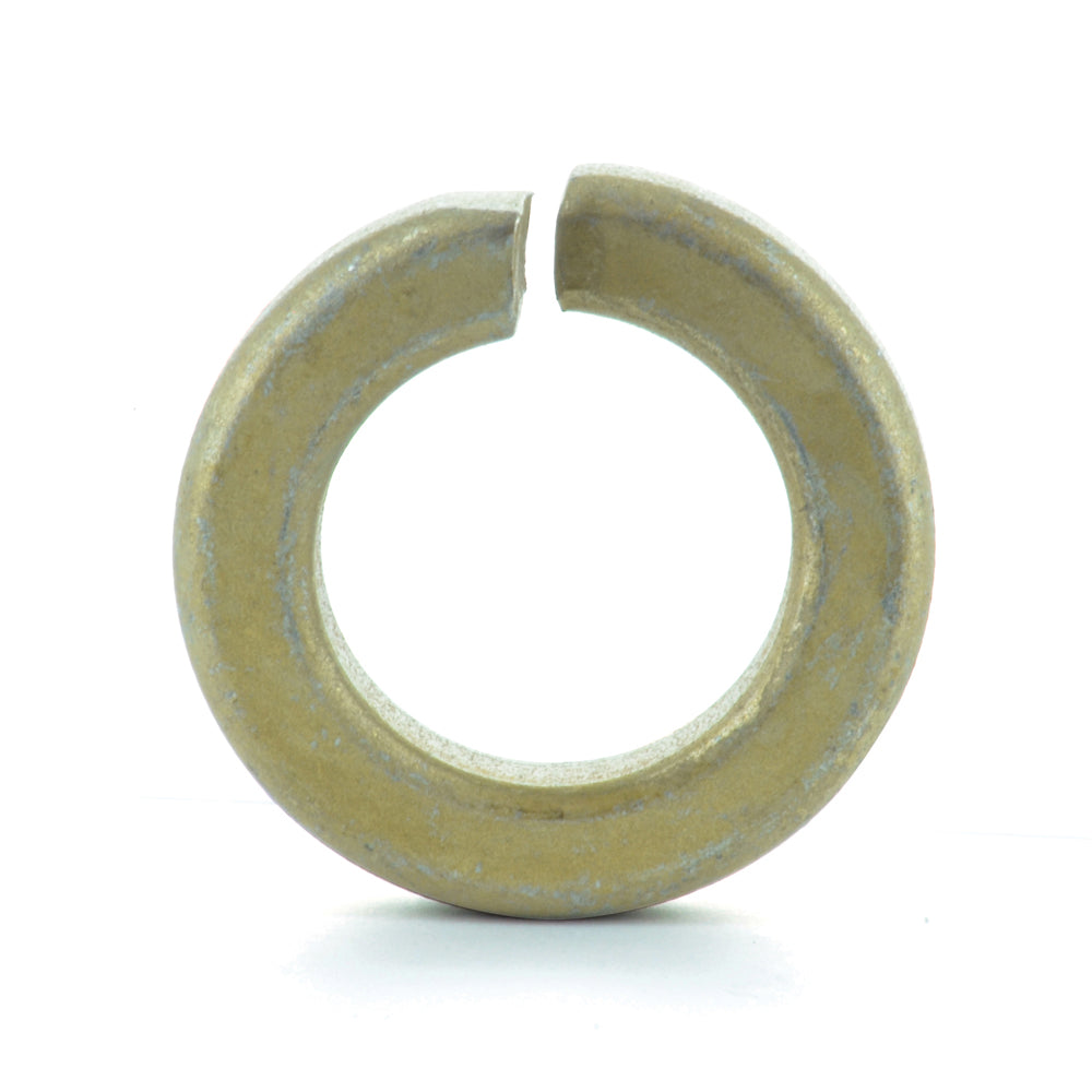 1/4 Inch Yellow Zinc 4034 Hi-Alloy Steel Split Lock Washers