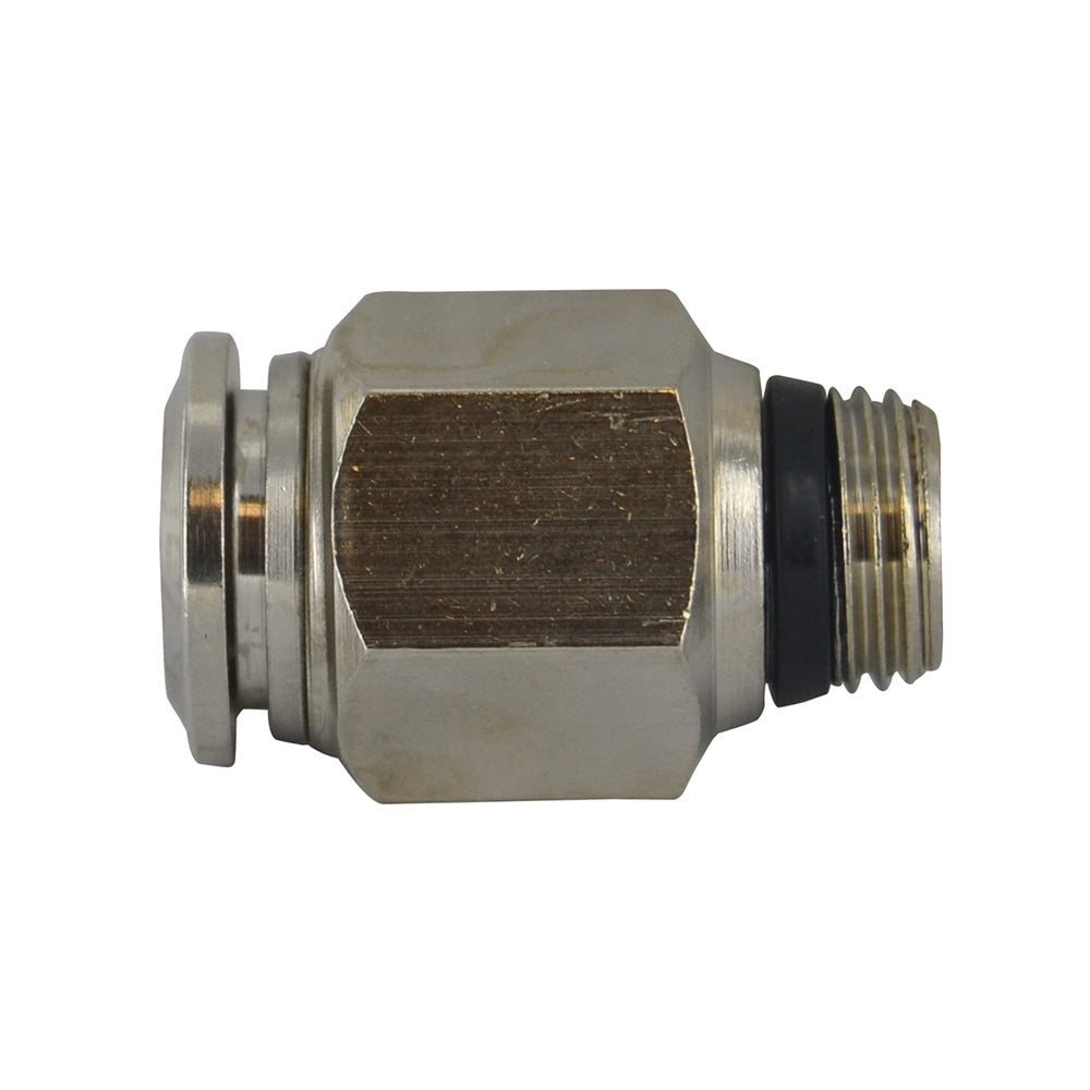 5/16 Inch (M8) Tube x 1/4 Inch Pipe Straight Male Connector - Universal Thread