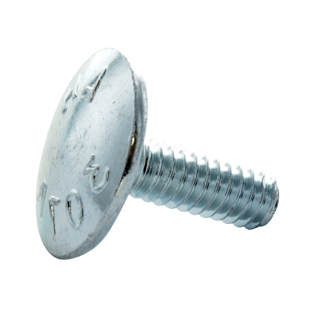 5/16-18 x 2 1/2 Inch Coarse Zinc Plated A307 Grade A Round Head Step Bolt