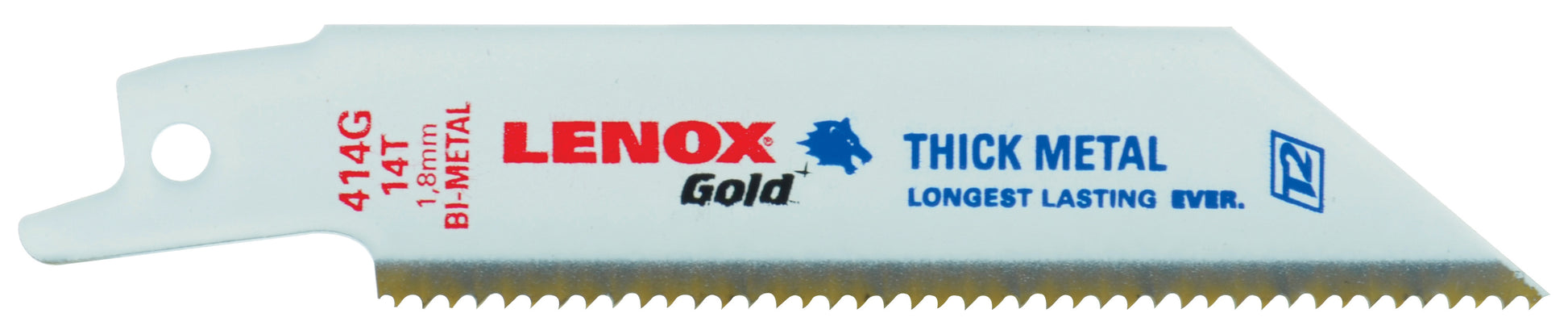 8 Inch x 3/4 Inch Lenox Gold Reciprocating Saw Blade- 10 Tpi - Wood, Plastic, Thick Metal
