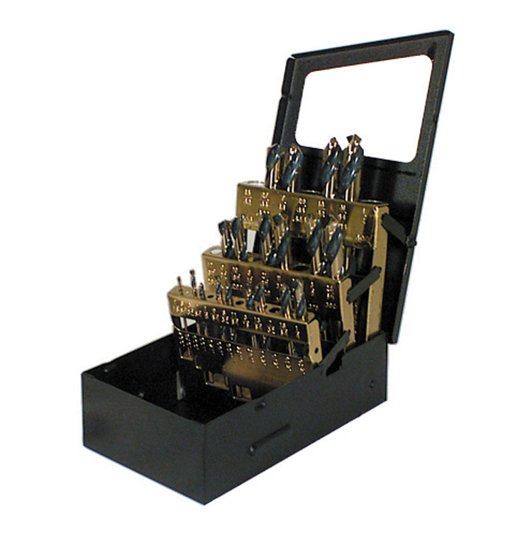 21 Piece Mechanics Length Drill Set With Black Index