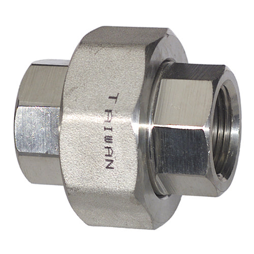 3000# 316 Stainless Steel Union 1/2 - Clearance