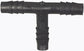 5/16 Inch x 5/16 Inch x 5/16 Inch Black Nylon Vacuum and Washer Hose Barbed Tee Connector