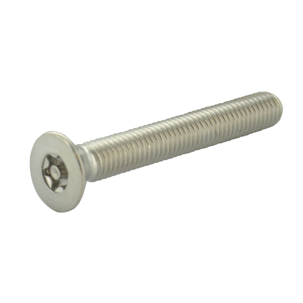 #10-24 x 11/2 Inch Stainless Steel Torx Pin Flat Head Resistant Machine Screw