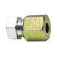 M14 10000 psi Zinc Plated Yellow Dichromate Carbon Steel Pipe Metric Adapter - Heavy Din 24 Degree Plug