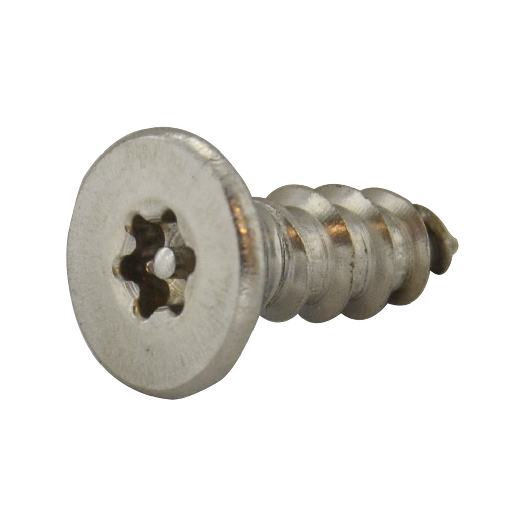 #8 x 1/2 Inch Stainless Steel Torx Pin Flat Head Tamper Resistant Sheet Metal Screw