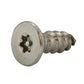 #8 x 1/2 Inch Stainless Steel Torx Pin Flat Head Tamper Resistant Sheet Metal Screw