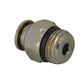 M6 Tube x 1/4 Inch Pipe Straight Male Adaptor Short - Universal Thread