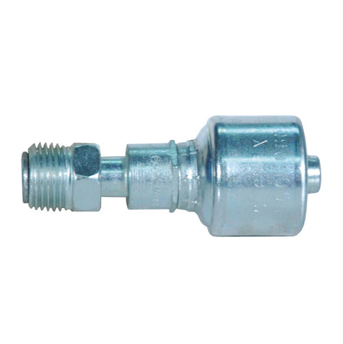 3/8 Inch x 3/8 Inch SAE Male Inverted Swivel Tuffcoat Lead Free MegaCrimp Coupling