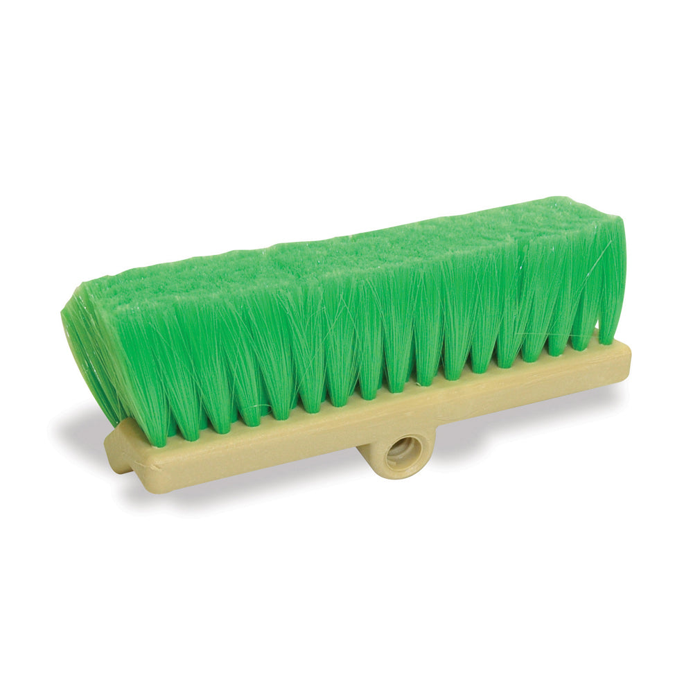 10 Inch Tan/Green Nylon Filament Professional Bi-Level Fountain Wash Brush