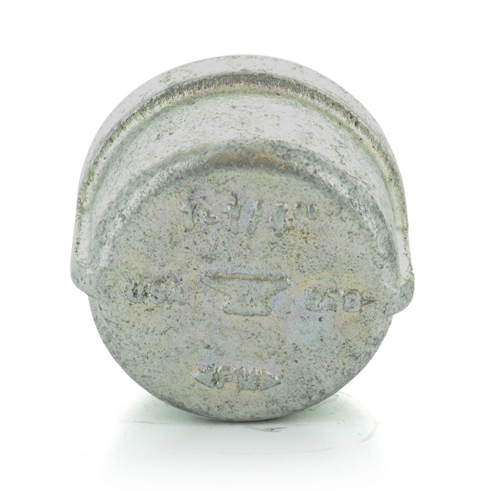 1/4" Schedule 40  Female NPT Galvanized Welded Malleable Iron Pipe End Cap USA
