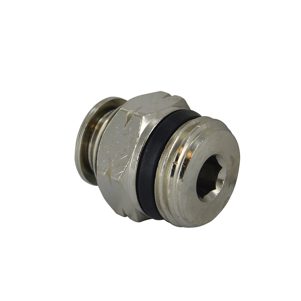 3/8 Inch Tube x 1/2 Inch Pipe Straight Male Connector - Universal Thread
