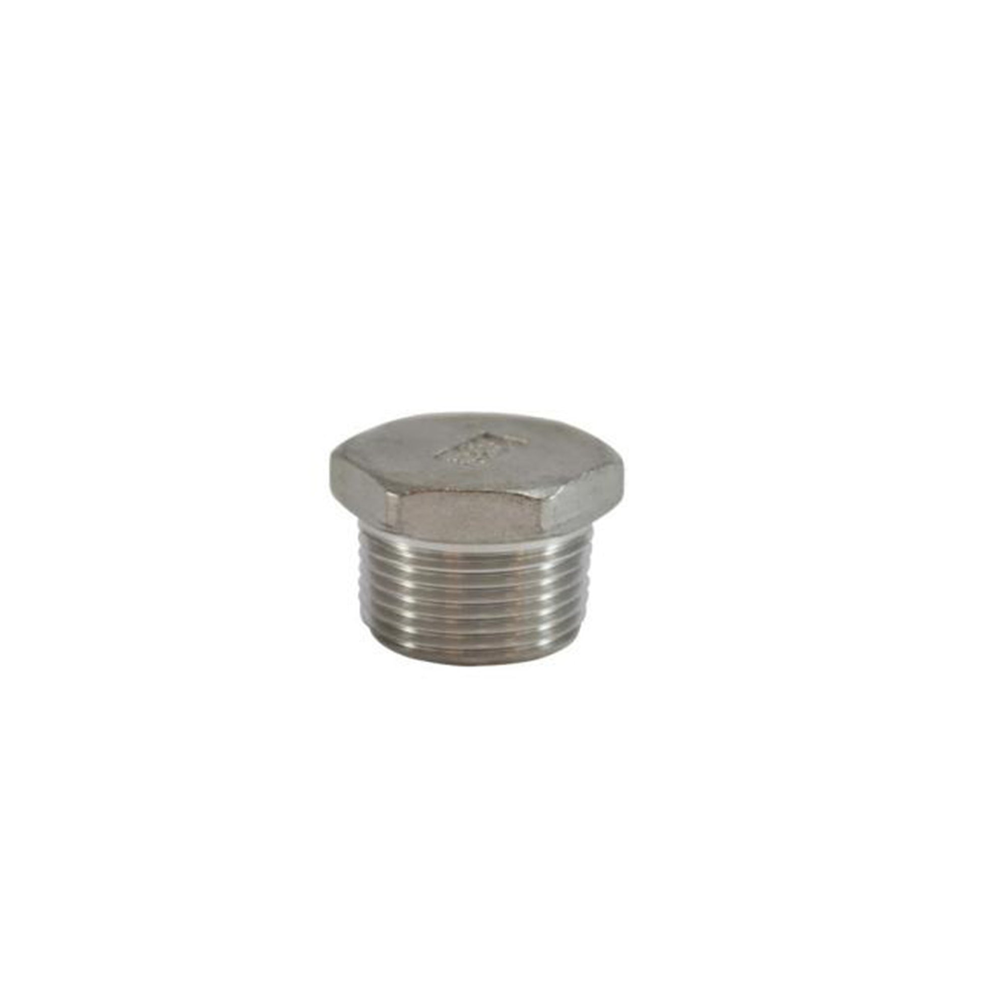 1/2 Inch Hex Head Plug 316 Stainless Steel
