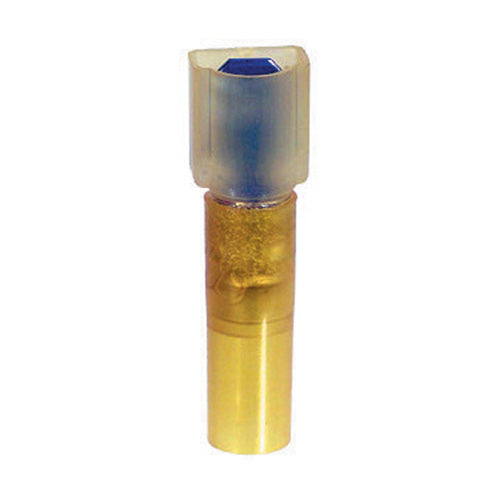 12-10 Gauge Male Push On Connector 1/4" Tab Fully Insulated Heat Shrink Nylon Yellow
