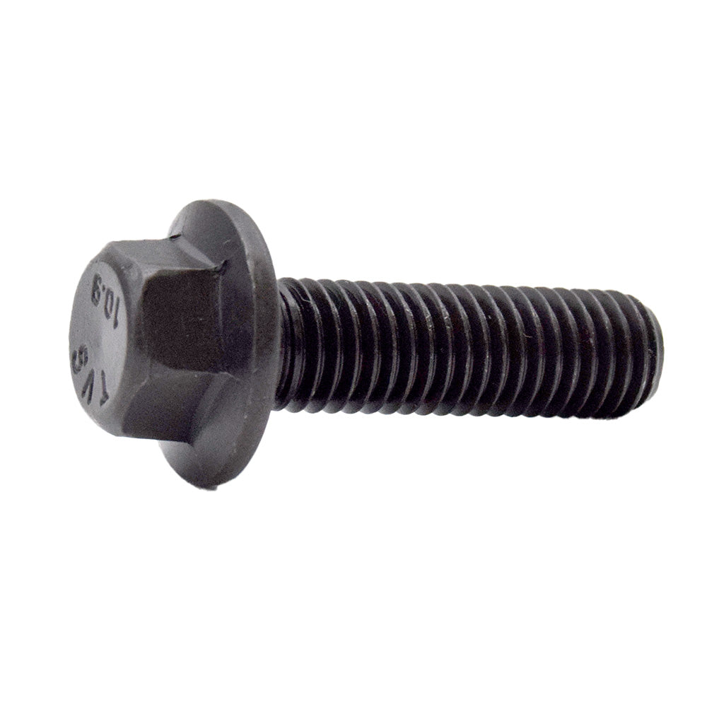 M8 x 1.25 x 60mm Reduced Head Hex Flange Screw Non Serrated Frame Bolts Plain Grade 10.9