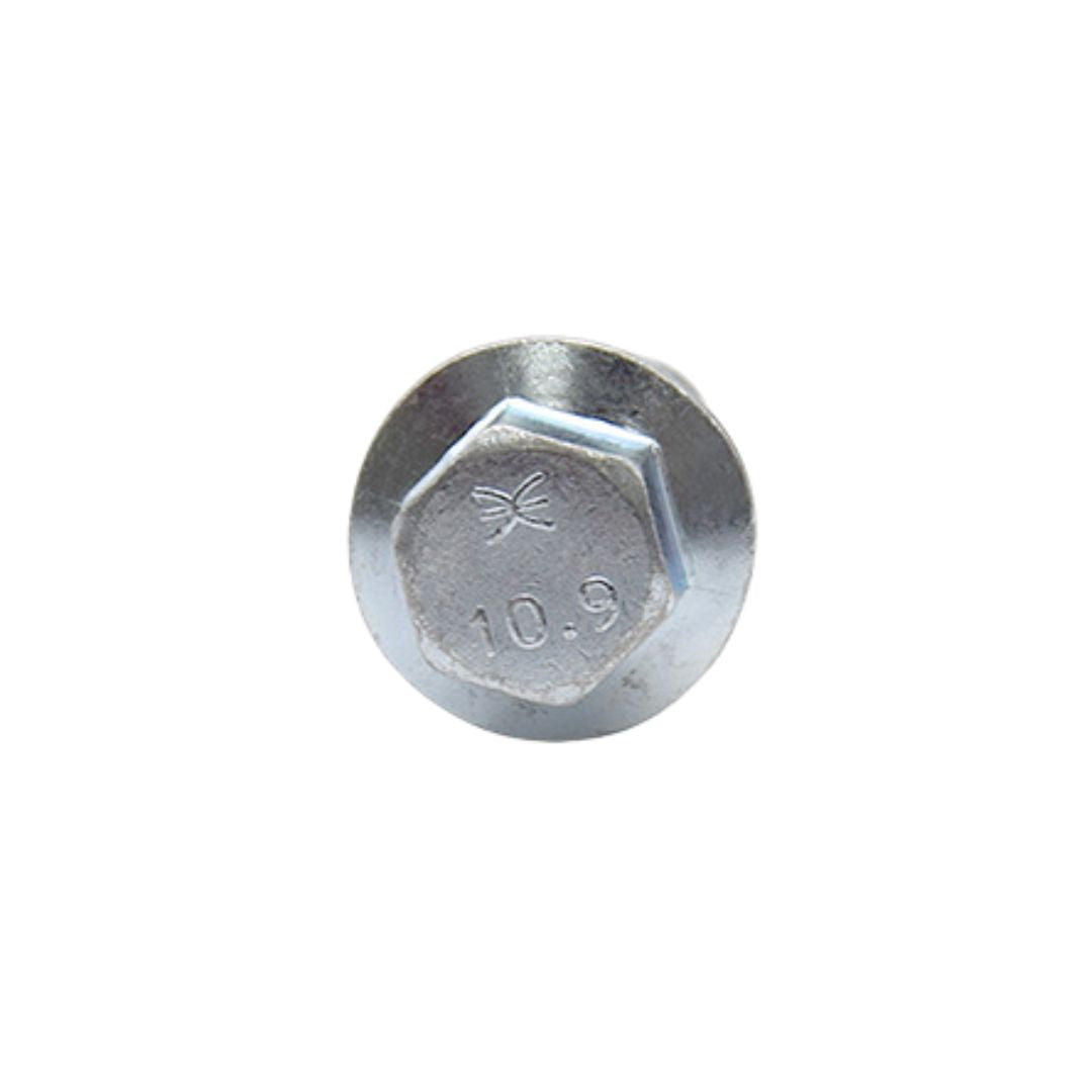 M6 x 1.0 x 40mm Reduced Head Hex Flange Screw Non Serrated Frame Bolts Zinc Plated Grade 10.9