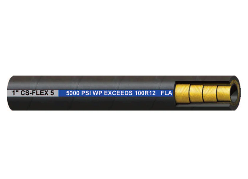 Hydraulic 1-1/4 Inch Id x 1.81 Inch OD Extreme Pressure Hose - Sold Per Foot