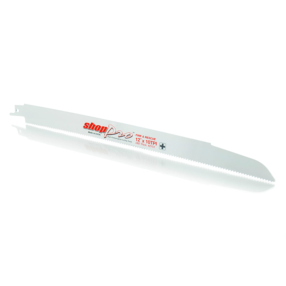 ShopPro 12 x 7/8 x .062 Fire & Rescue Reciprocating Saw Blade - 10 Tpi