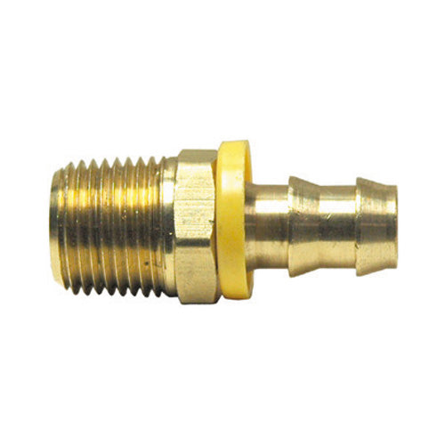 1/4 Inch x 1/4 Inch Mpt x Barb Hose CA360 Brass Barb-Tite Male Pipe Rigid