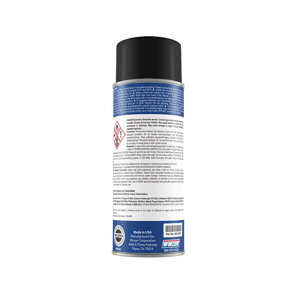 High Solids Flat Black Spray Paint 12 oz Net Wt