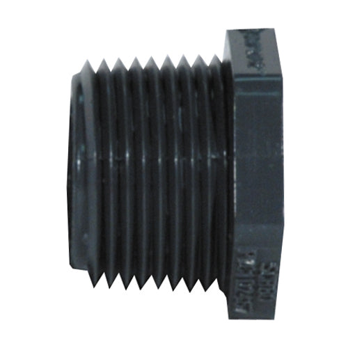 2 Inch x 1-1/2 Inch Mipt x Fipt Sch 80 Dark Gray Pvc Type 1 Flush Reducer Bushing