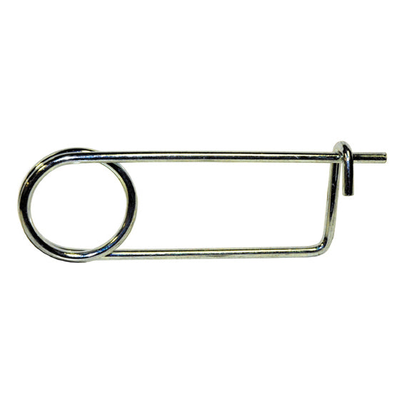 0.177 Inch Wire x 3 Inch x 1-1/2 Inch Zinc Clear Hard Drawn Spring Wire Safety Pin