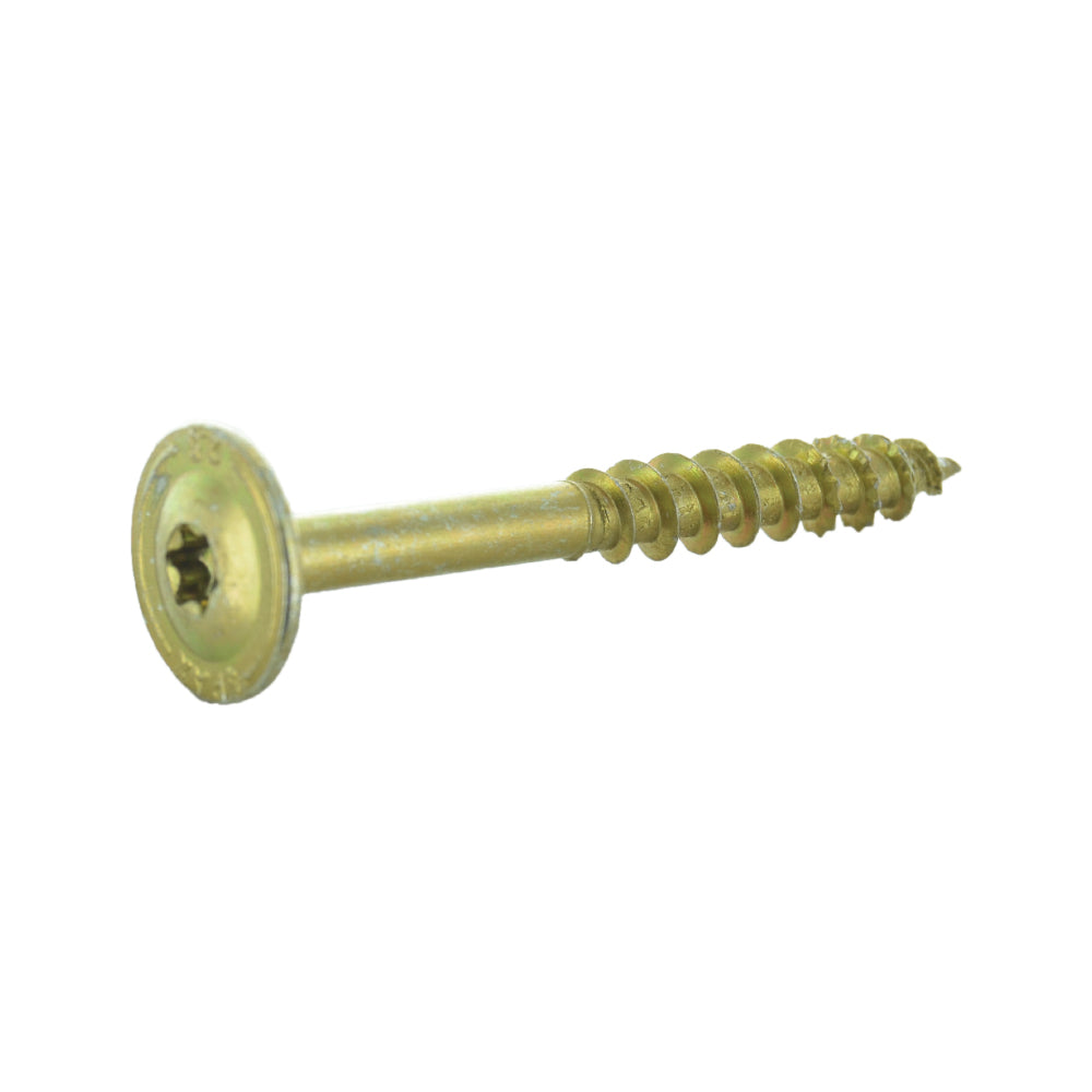 5/16 x 4 Inch Max Grip T-Star Washer Head Lax Screw Yellow Zinc