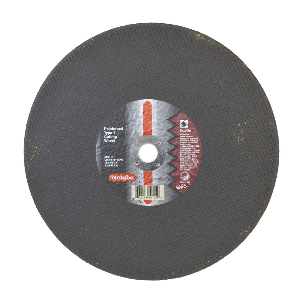 16 Inch x 3/32 Inch x 1 Inch A24M Grit Aluminum Oxide Cut-Off-Wheel