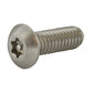 #8-32 x 1/2 Inch Stainless Steel Torx Pin Button Head Tamper Resistant Machine Screw
