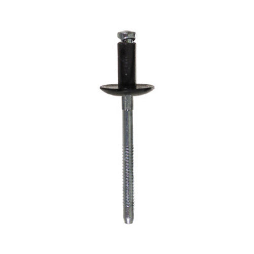 3/16 Inch X 11.11 Mm 3/64 - 13/64 Inch Grip Black Aluminum Specialty Rivet - Clearance