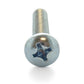 1/4-20 x 2-1/4 Inch Coarse Zinc Plated Steel #3 Phillips Drive Pan Head Machine Screw
