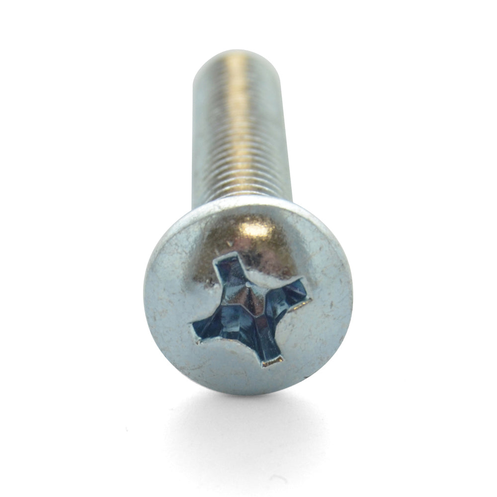 #10-24 x 1/4 Inch Coarse Zinc Plated Steel #2 Phillips Drive Pan Head Machine Screw