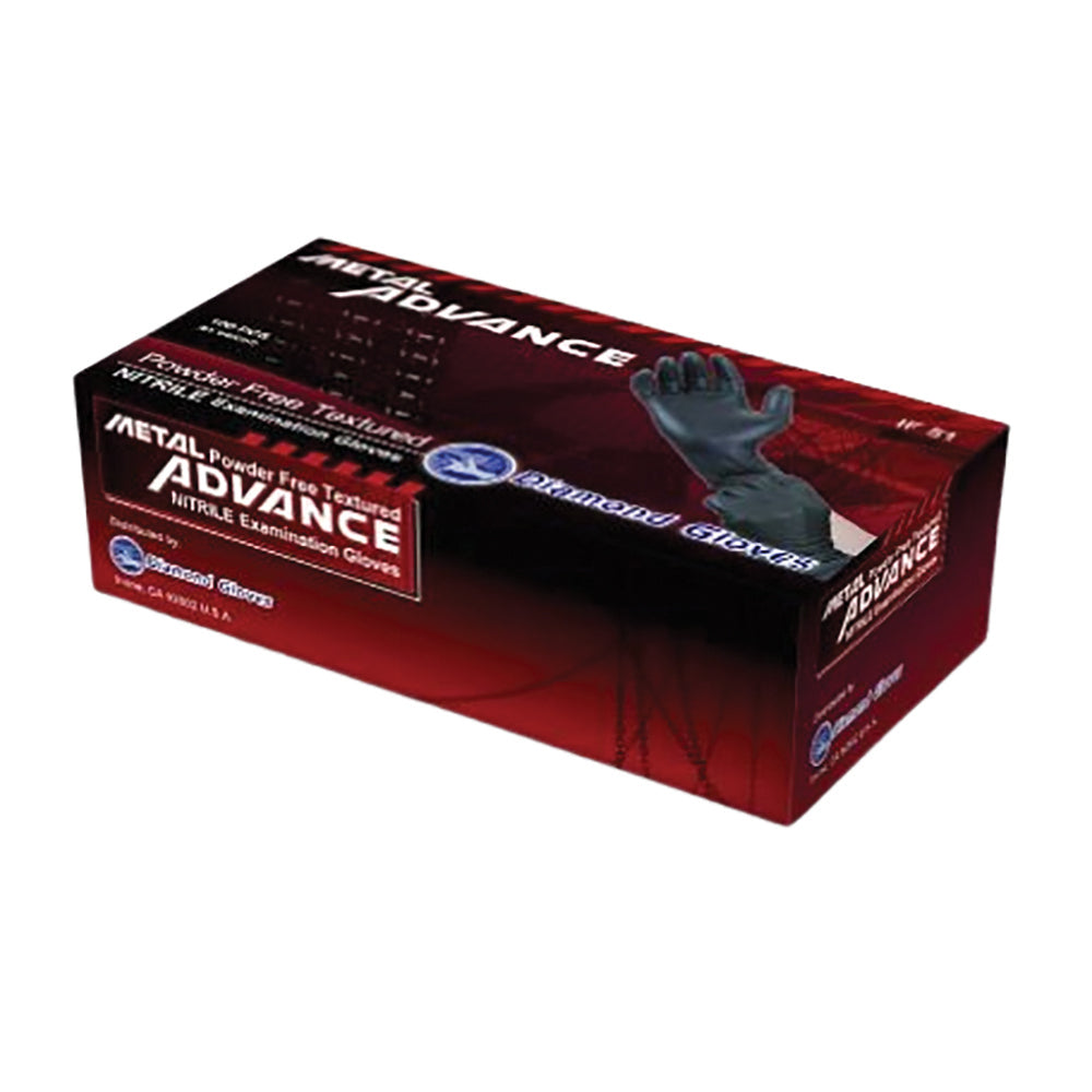 5mil Finger Micro Textured Exam Black Nitrile Glove 100/Box Extra Large