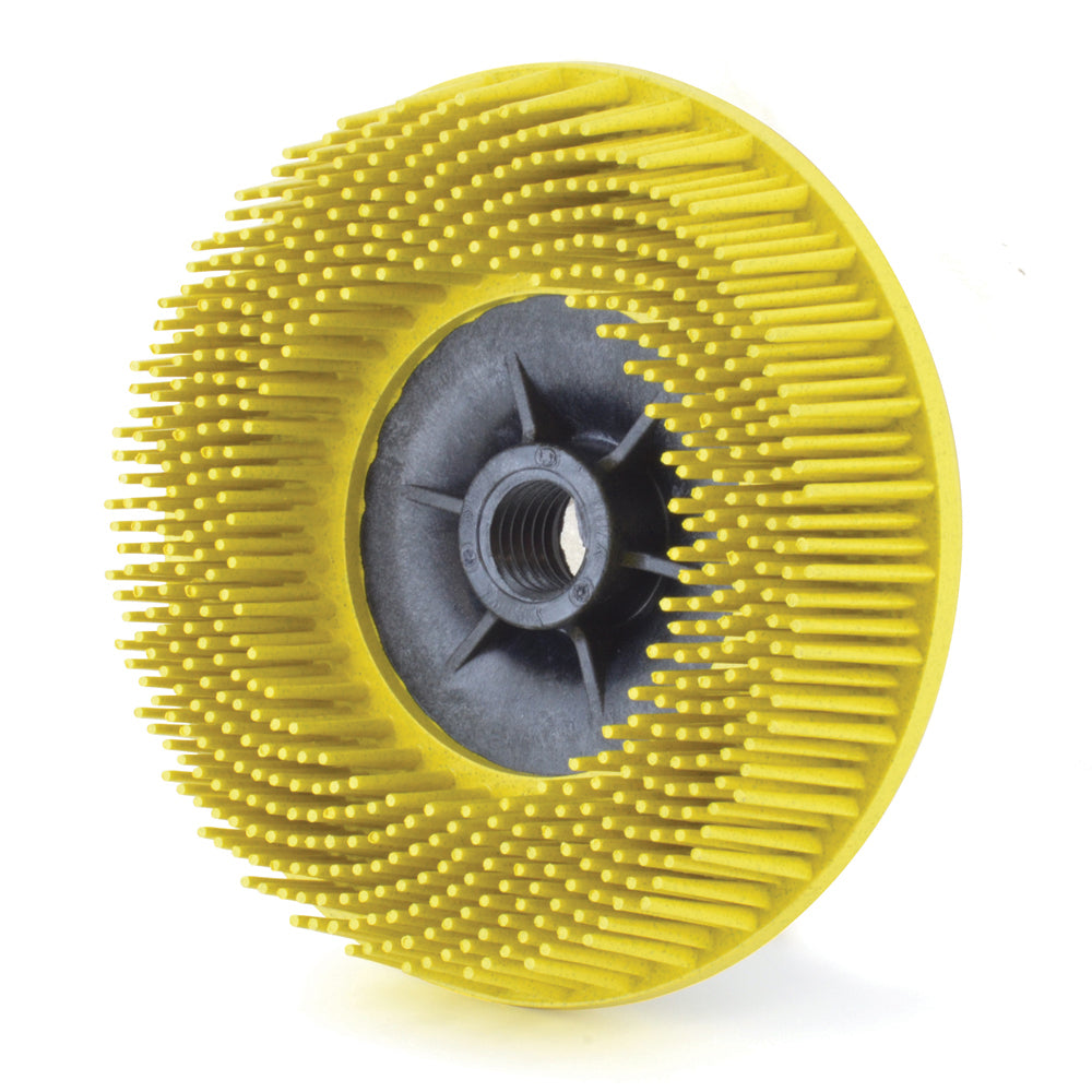 4-1/2 Inch x 5/8-11 Scotch-Briteâ„¢ Bristle Disc Grade 80 Ceramic Abrasive Grain Yellow