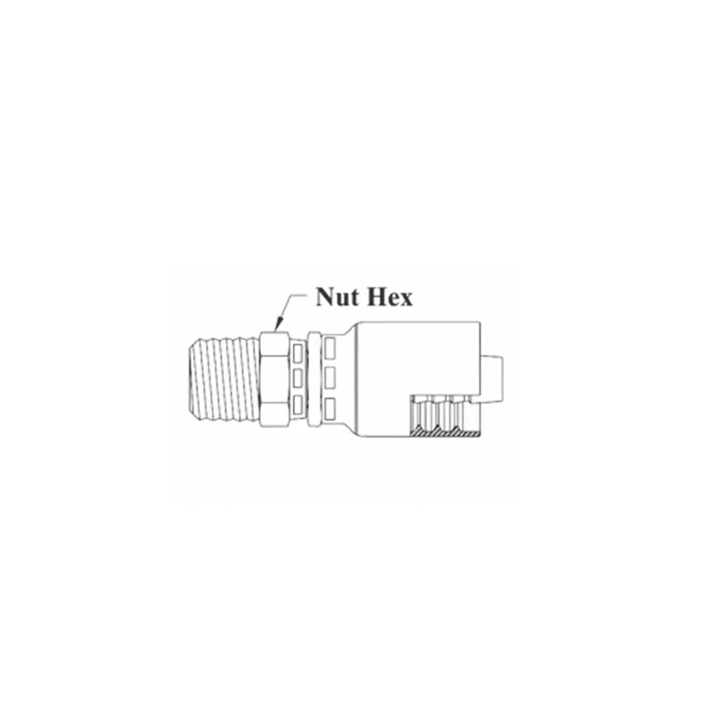 1/4 inch Hose x  1/4-18 NPTF Male Swivel