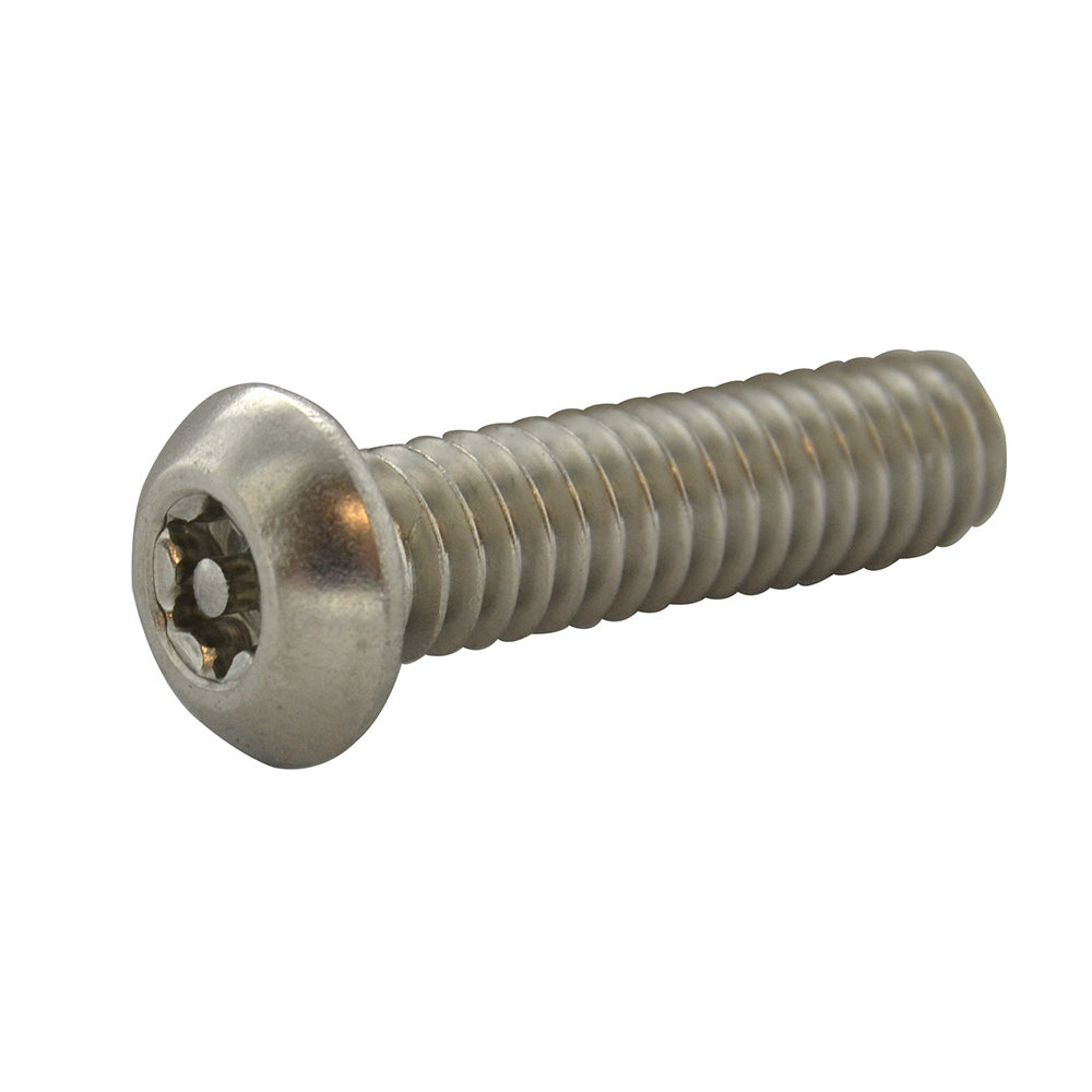 #8-32 x 3/4 Inch Stainless Steel Torx Pin Button Head Tamper Resistant Machine Screw