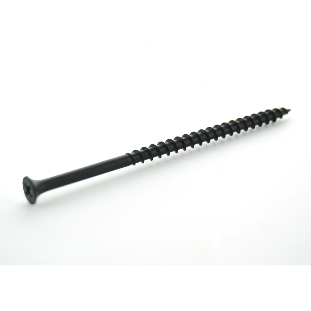 #10 x 4 Inch Coarse Type A Point #2 Phillips Drive Bugle Head Black Phosphate Steel  Drywall Screw