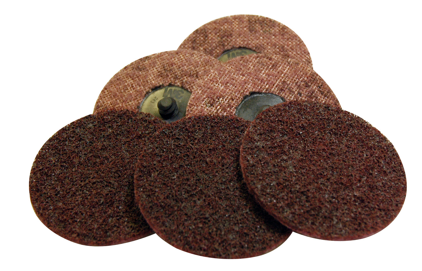 Shoppro 3 Power-Brite Surface Conditioning Disc Medium Grit Maroon Pack of 100 With Holder